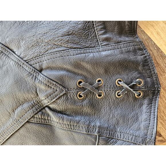 Daytona Joe Vintage Women’s Leather Motorcycle Jacket Size M Moto Rare - Picture 5 of 14